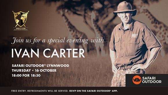 # 🌍🎯 Special Evening with Ivan Carter  

**Join Safari Outdoor® for a specia...