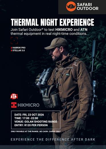 Safari Outdoor® Thermal Night Experience - Johannesburg