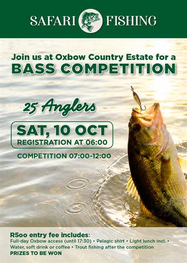 Safari Fishing® Bass Fishing Competition - Pretoria