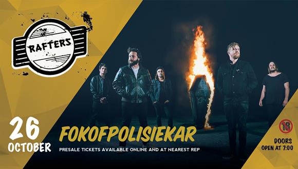 Fokofpolisiekar was formed in 2003 when a group of friends from Bellville (South...