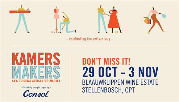 KAMERS/Makers Stellenbosch 2019 Show SA’s number one celebration of proudly loca...