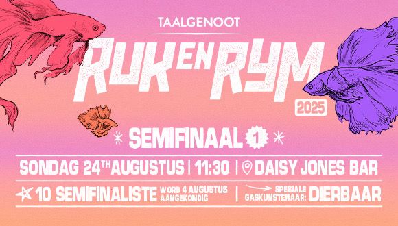 Taalgenoot-RUK EN RYM is ’n battle-of-the-bands-styl-kompetisie vir musikante wa...